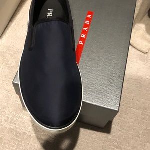 Mens Prada Slip-On Sneakers